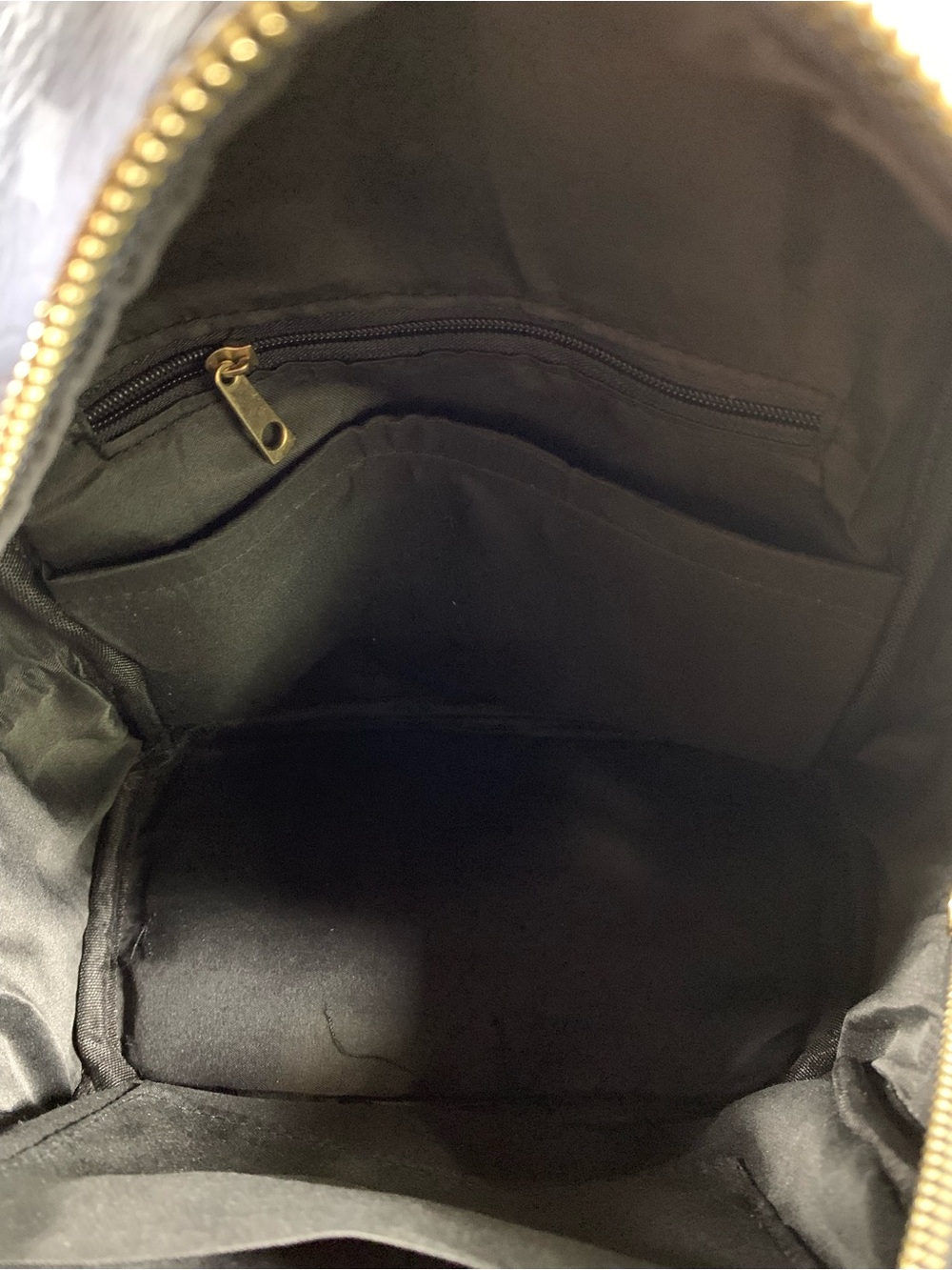 Pre loved Black Faux-Leather Embellished Mini Backpack - Picture 3 of 5